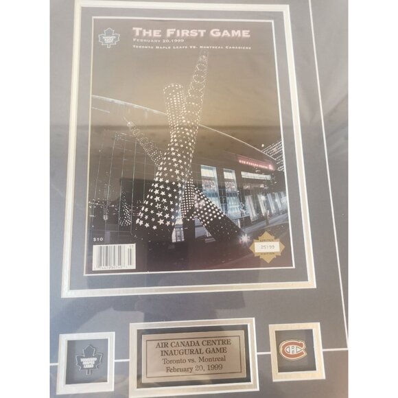 Framed Programs 2 Last Game Maple Leaf Gardens, First game Air Canada Centre Vin - Picture 5 of 16